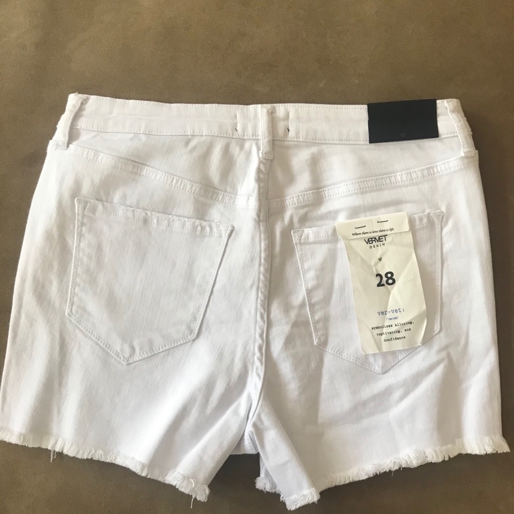 Brand New White Jean Shorts